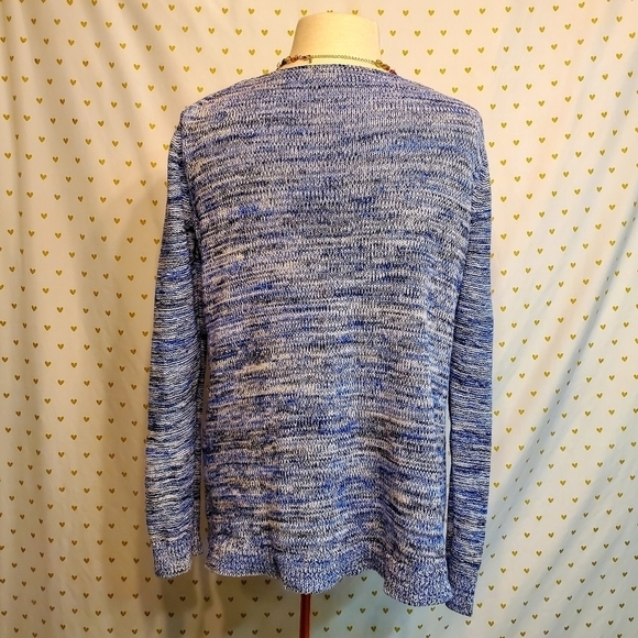 Gap Blue Marled Knit Chunky Slouch Sweater - Picture 4 of 8